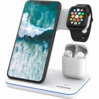 Зарядний пристрій Canyon 3in1 Wireless charger (CNS-WCS302W) Зарядний пристрій Canyon 3in1 Wireless charger (CNS-WCS302W)
