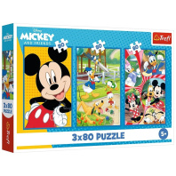 Пазл Trefl Mickey&friends Команда Міккі Мауса 3 х 80 елементів (5900511348873)