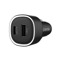 Зарядний пристрій Canyon 1xUSB + 1xUSB-C PD48W black (CNE-CCABR3AC) Зарядний пристрій Canyon 1xUSB + 1xUSB-C PD48W black (CNE-CCABR3AC)