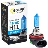 Автолампа SOLAR H11 12V 55W PGJ19-2 StarBlue 4200K (1281) Автолампа SOLAR H11 12V 55W PGJ19-2 StarBlue 4200K (1281)
