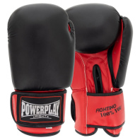 Боксерські рукавички PowerPlay 3004 Classic Чорно-Червоні 12 унцій (PP_3004_12oz_Bl/Red)