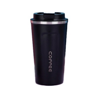 Термокружка Merlion MugCoffe 500 мл з відкидною кришкою, чорна (MugCoffe-500Black)