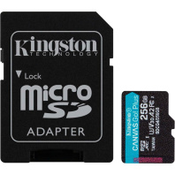 FLASH пам'ять Kingston Canvas Go Plus Class 10 UHS-I U3 V30 A2 Micro SDXC 256GB with adapter  (SDCG4/256GB)