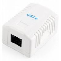 Комп'ютерна розетка Cablexpert RJ45x1 UTP cat.6 (NCAC-1U6-01) Комп'ютерна розетка Cablexpert RJ45x1 UTP cat.6 (NCAC-1U6-01)