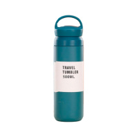 Термос Merlion Travel Tumbler 350 мл, подвійна кришка з ручкою, синій (SUS304-350Blue)