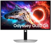 Монітор Samsung Odyssey Gaming G80SH Silver (LS27HG802SIXUA) - 27" QD-OLED / 3840?2160 / 240 Гц / AMD FreeSync Premium Pro, Nvidia G-Sync Compatible, Adaptive Sync / HAS