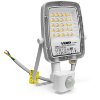Прожектор Videx F5 20W 3000-5000-6500K з датчиком руху 230V White (VL-F5-020CW-S) Прожектор Videx F5 20W 3000-5000-6500K з датчиком руху 230V White (VL-F5-020CW-S)