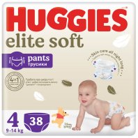 Підгузки Huggies Elite Soft 4 (9-14 кг) Mega 38 шт (5029053549323)
