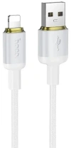 Кабель Hoco X128 Benefit 12W AM / Lightning 1m White (6942007681087)