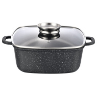 Каструля Gusto квадратна покриття Marble 3,5 л (GT-2504-22)
