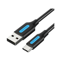 Кабель Vention AM / Type-C 1.5m Black  (COKBG)