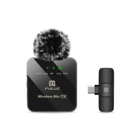 Мікрофон Puluz для телефону приймач Type-C Black (PU646B) Мікрофон Puluz для телефону приймач Type-C Black (PU646B)