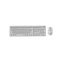 Клавіатура Gembird Silent Key Pro Business Wireless White (KBS-WMS-01-W-CYRL)