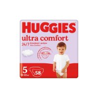 Підгузки Huggies Ultra Comfort 5 (12-22 кг) Mega 58 шт (5029053548784)