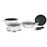 Набір посуду Gimex Cookware Set induction 7 предметів White (6977221) Набір посуду Gimex Cookware Set induction 7 предметів White (6977221)