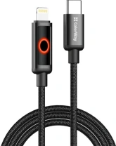 Кабель ColorWay 30W Type-C / Lightning 1m Black (CW-CBPDCL103-BK)