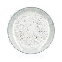 Тарілка Ardesto Siena, 19см, порцеляна, біло-сірий (AR2919SW)