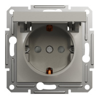 Розетка Schneider Electric ASFORA з кришкою, бронза (EPH3100169)