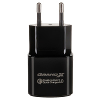 Зарядний пристрій Grand-X Quick Charge QС3.0 3.6V-6.5V 3A, 6.5V-9V 2A, 9V-12V 1.5A USB (CH-550B)