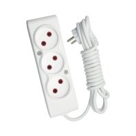 Мережевий подовжувач TECCO 5м 3 поста white (8681277841323)