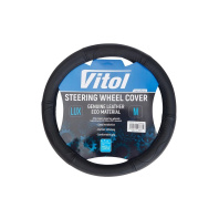 Чохол на руль VITOL M чорн (VLOD-CL114 BK M) Чохол на руль VITOL M чорн (VLOD-CL114 BK M)
