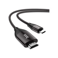 Кабель мультимедійний USB-C to HDMI M 2.0m 4K30Hz gray HOCO (6931474755025)