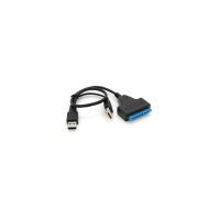 Перехідник USB 3.0 AM + USB 2.0 AM to SATA 0.1m for HDD/SSD black Voltronic (YT-C3.0+2.0-SATA/0.1) Перехідник USB 3.0 AM + USB 2.0 AM to SATA 0.1m for HDD/SSD black Voltronic (YT-C3.0+2.0-SATA/0.1)