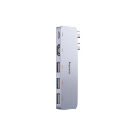 Концентратор Baseus USB-C 5-in-1 3xUSB 3.0 + 1xUSB-C 40Gbps + 1xHDMI 4K30Hz gray (B00052801811-04) Концентратор Baseus USB-C 5-in-1 3xUSB 3.0 + 1xUSB-C 40Gbps + 1xHDMI 4K30Hz gray (B00052801811-04)