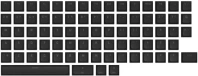 Набір кейкапів Hator OMA Profile PBT Keycap Set US ANSI/ISO Black (HTS501)