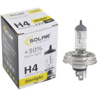 Автолампа SOLAR H4 12V 60/55W P45t-41 Starlight+30 (1224) Автолампа SOLAR H4 12V 60/55W P45t-41 Starlight+30 (1224)