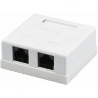 Комп'ютерна розетка RJ45x2 UTP, 8P8C, cat.5e Ritar (00200) Комп'ютерна розетка RJ45x2 UTP, 8P8C, cat.5e Ritar (00200)