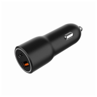 Зарядний пристрій Gembird 1xUSB-A (18W QC3.0) + 1xUSB-C (PD 20W) black (TA-UC-AC2PDQC38-CAR-01) Зарядний пристрій Gembird 1xUSB-A (18W QC3.0) + 1xUSB-C (PD 20W) black (TA-UC-AC2PDQC38-CAR-01)