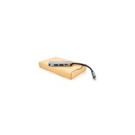 Концентратор VEGGIEG USB-C 4-in-1 USB-C + 2xUSB 3.0 + HDMI 0.1m silver (TC04)