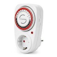 Таймер-розетка EUROELECTRIC 16A/3680W 24Н, White (ST-16A/3,68kW(M)) Таймер-розетка EUROELECTRIC 16A/3680W 24Н, White (ST-16A/3,68kW(M))