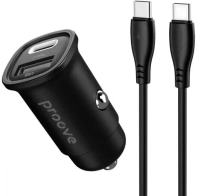 Автомобільний зарядний пристрій Proove Flash 30W Black with Type-C/Type-C (CCFC30111201)