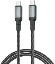 Кабель XO NBQ264A High Power Braided 240W Type-C / Type-C 2m Black  (NBQ264B_С_Black)