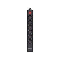 Мережевий подовжувач REAL-EL RS-PROTECT 605 3m, black (EL122300041)