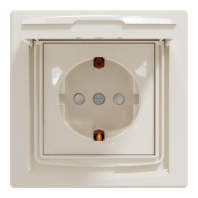 Розетка Schneider Electric ASFORA з кришкою IP44, крем (EPH3100323) Розетка Schneider Electric ASFORA з кришкою IP44, крем (EPH3100323)