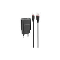 Зарядний пристрій BOROFONE BA20A Sharp charger set(Lightning) Black (BA20ALB) Зарядний пристрій BOROFONE BA20A Sharp charger set(Lightning) Black (BA20ALB)