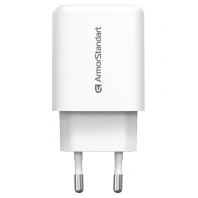 Зарядний пристрій Armorstandart 1xUSB-C + 1xUSB 20W GaN white (ARM89531)