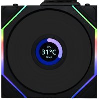 Кулер до корпусу Lian Li UNI Fan TL WIRELESS LCD 120-1, Black (G99.12TLLCD1W1B.00)