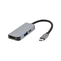 Концентратор Cablexpert USB-C 3-in-1 (USB/HDMI/PD) (A-CM-COMBO3-02)