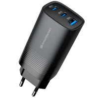 Зарядний пристрій Armorstandart 2xUSB-C + 1xUSB 67W GaN black (ARM88384) Зарядний пристрій Armorstandart 2xUSB-C + 1xUSB 67W GaN black (ARM88384)