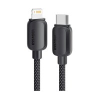 Кабель Essager Breeze 20W Type-C / Ligthning 1m Black (EXCTL-WL01-P) Кабель Essager Breeze 20W Type-C / Ligthning 1m Black (EXCTL-WL01-P)