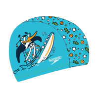 Шапка для плавання Speedo Printed Polyester Cap IU синій, зелений 8-1224114675 OSFM (5059937304724)