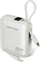 Батарея універсальна Vention Dash 10000mAh 35W Built-in cable Type-C/Lightning Beige (FHFN0) Батарея універсальна Vention Dash 10000mAh 35W Built-in cable Type-C/Lightning Beige (FHFN0)