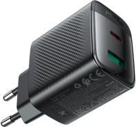 Зарядний пристрій Acefast A106 QC3.0 PD GaN 45W Black (6974316284031)