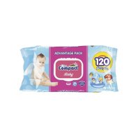 Дитячі вологі серветки Ultra Compact Angels Baby 120 шт. з клапаном (8697420532789) Дитячі вологі серветки Ultra Compact Angels Baby 120 шт. з клапаном (8697420532789)