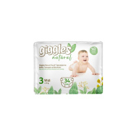 Підгузки Giggles Natural 3 Midi 4-9 кг 34 шт (8680131206391) Підгузки Giggles Natural 3 Midi 4-9 кг 34 шт (8680131206391)