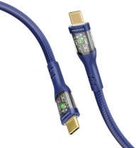 Кабель Promate TransLine-CC200 60W Type-C / Type-C 2m Navy (6959144064895) Кабель Promate TransLine-CC200 60W Type-C / Type-C 2m Navy (6959144064895)